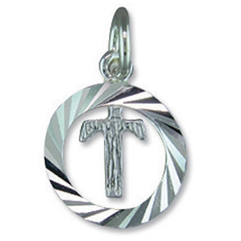 Letter T Initial .925 silver charm pendant x1 initials charms Range10