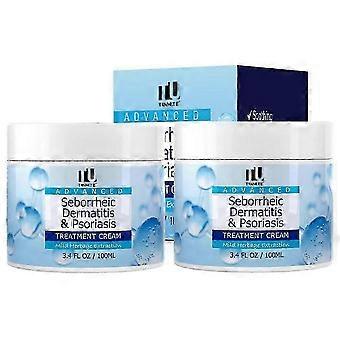 Creme para Dermatite Seborreica 1-3X, Shampoo Antifúngico, Tratamento para Psoríase, Foliculite e Couro Cabeludo Seco, Anti-Coceira, Acalma 100ml-yc