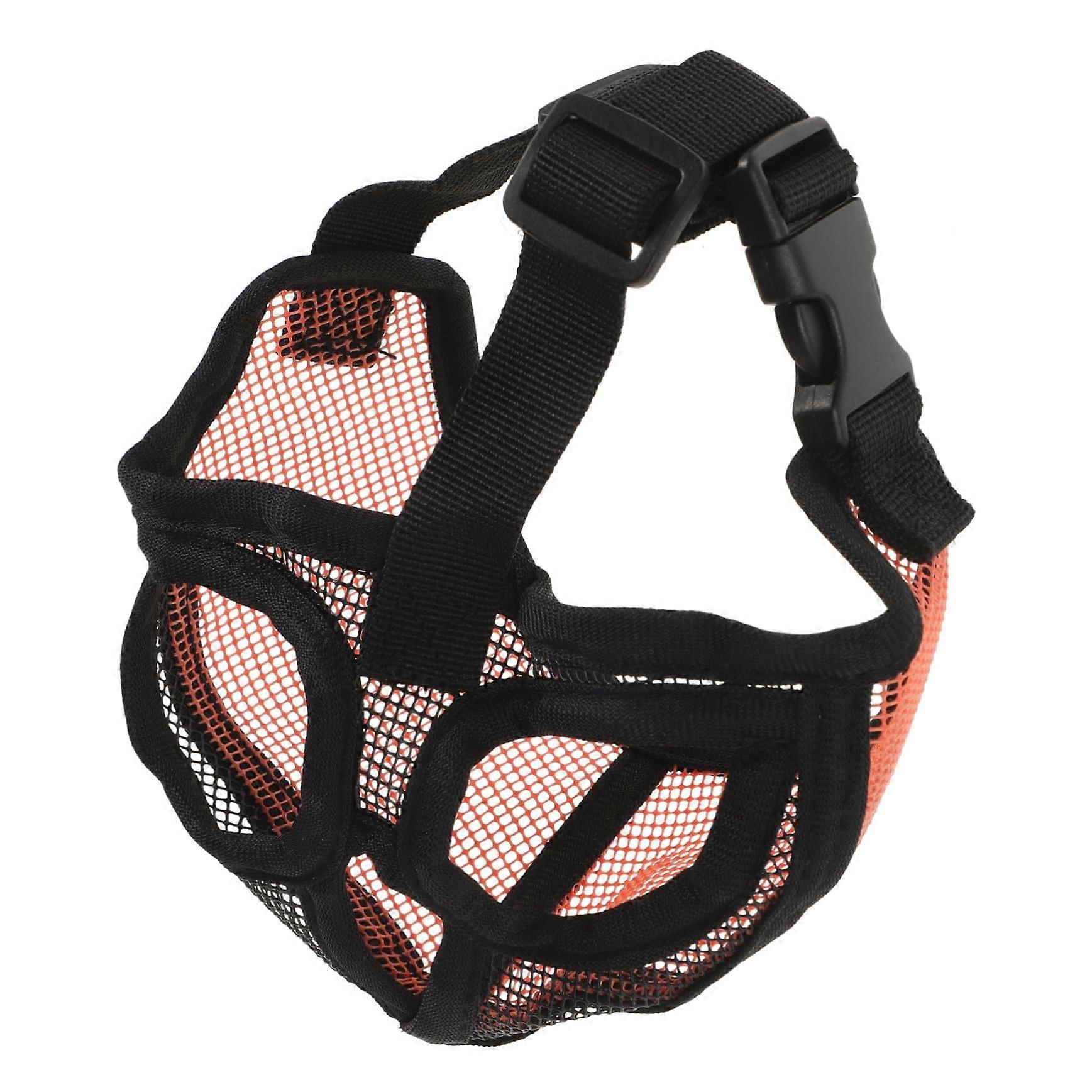 Adjustable Breathable Mesh Dog Muzzle for Biting and Barking Prevention with Comfort Fit