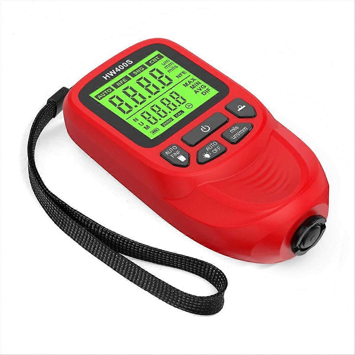 Digital Car Paint Thickness Gauge HW400S Coating Meter red