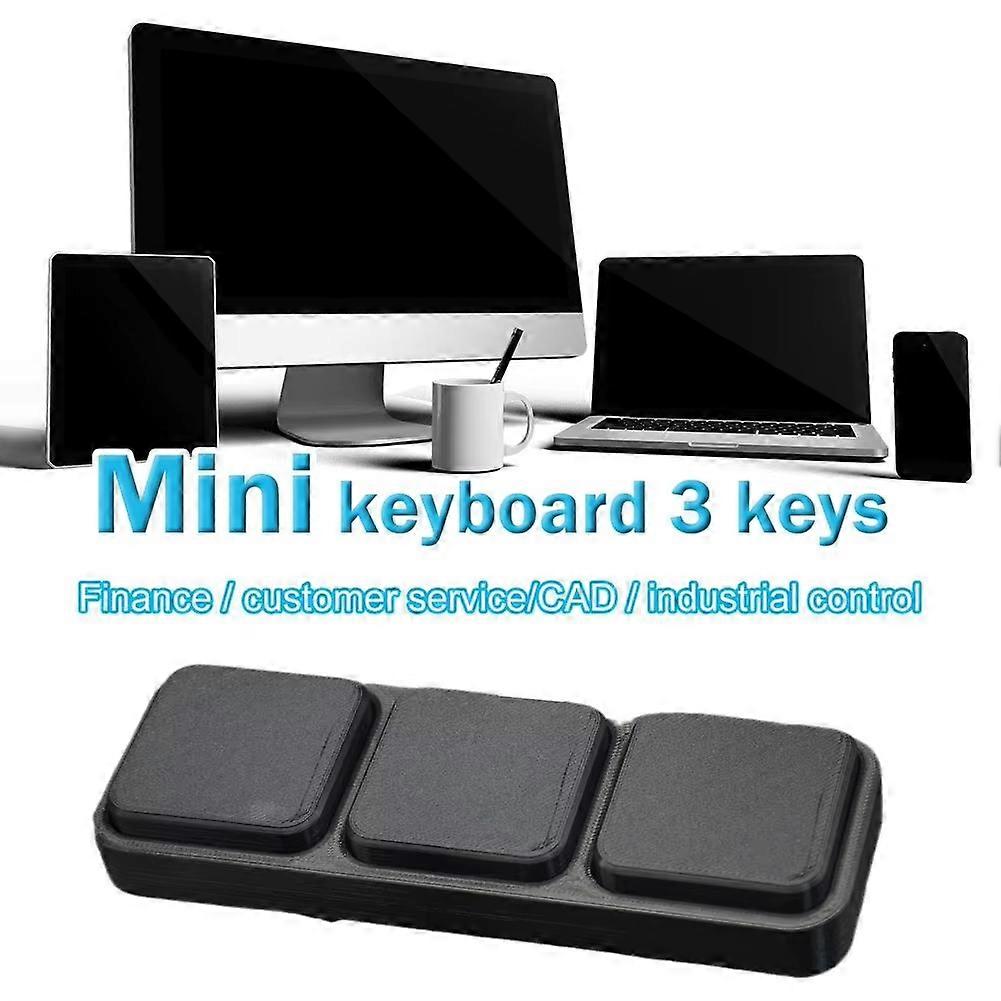Oversized 3 Keys Custom Keyboard Copy Paste Cut Shortcut Keys Programming Macro Big Button Keypad for Programmer