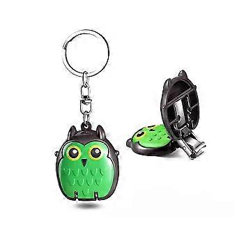 Stainless Steel Foldable Nail Clipper with Keychain Owl Shape Travel Fingernail Toenail Trimmer
