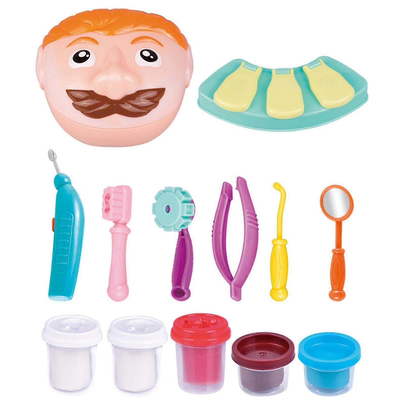 Simulation Dental Toy for Kids Play Dough Toothbrushing Teaching Mold