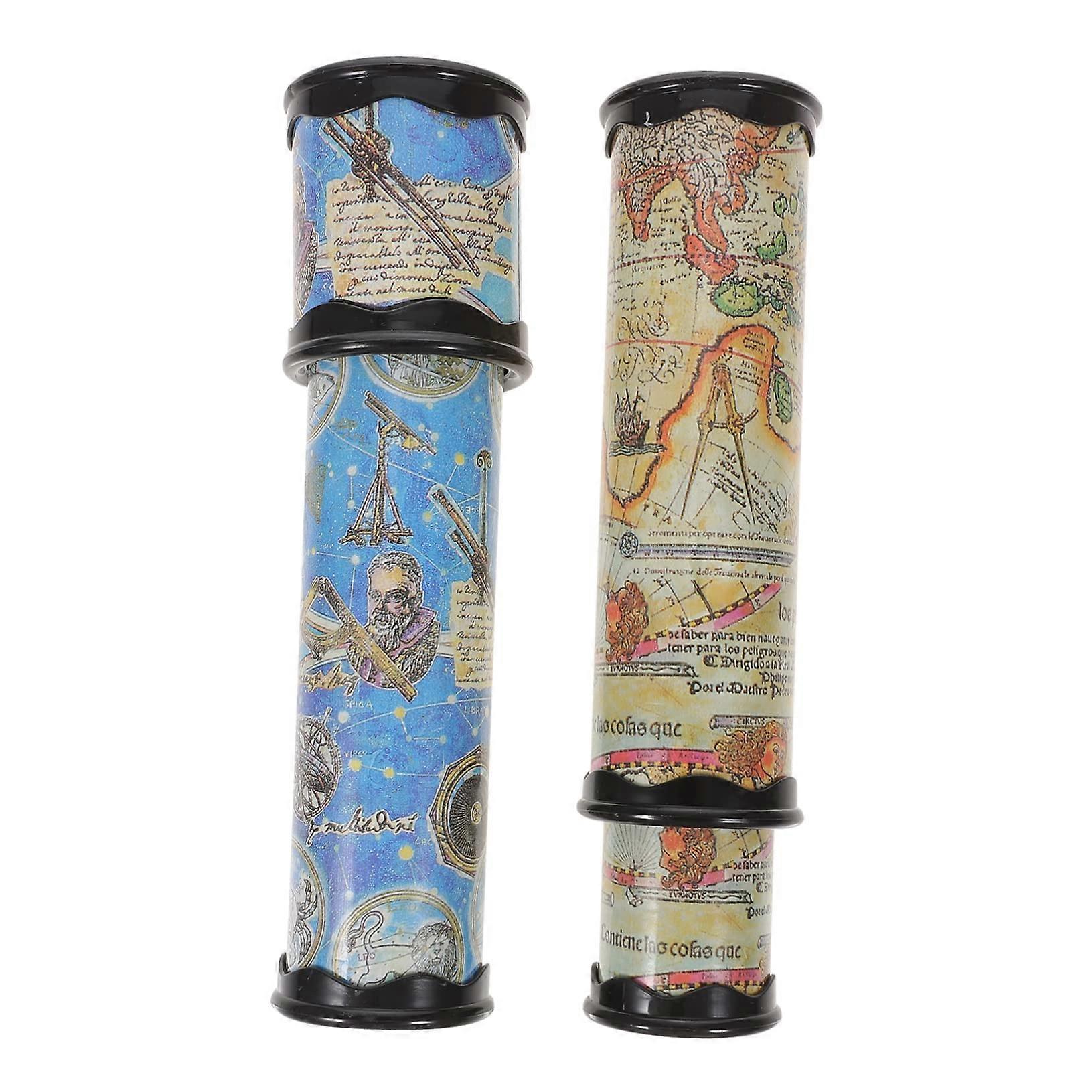 2pcs Kids Educational Kaleidoscope Toy with Intricate Pattern Display and Durable Design