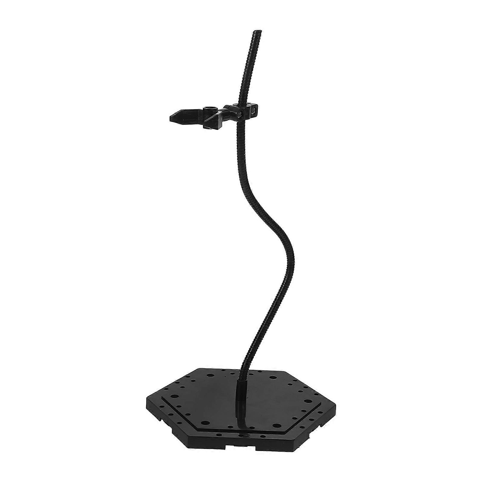 Action Figure Stand Adjustable Holder for Storage Black ABS Material