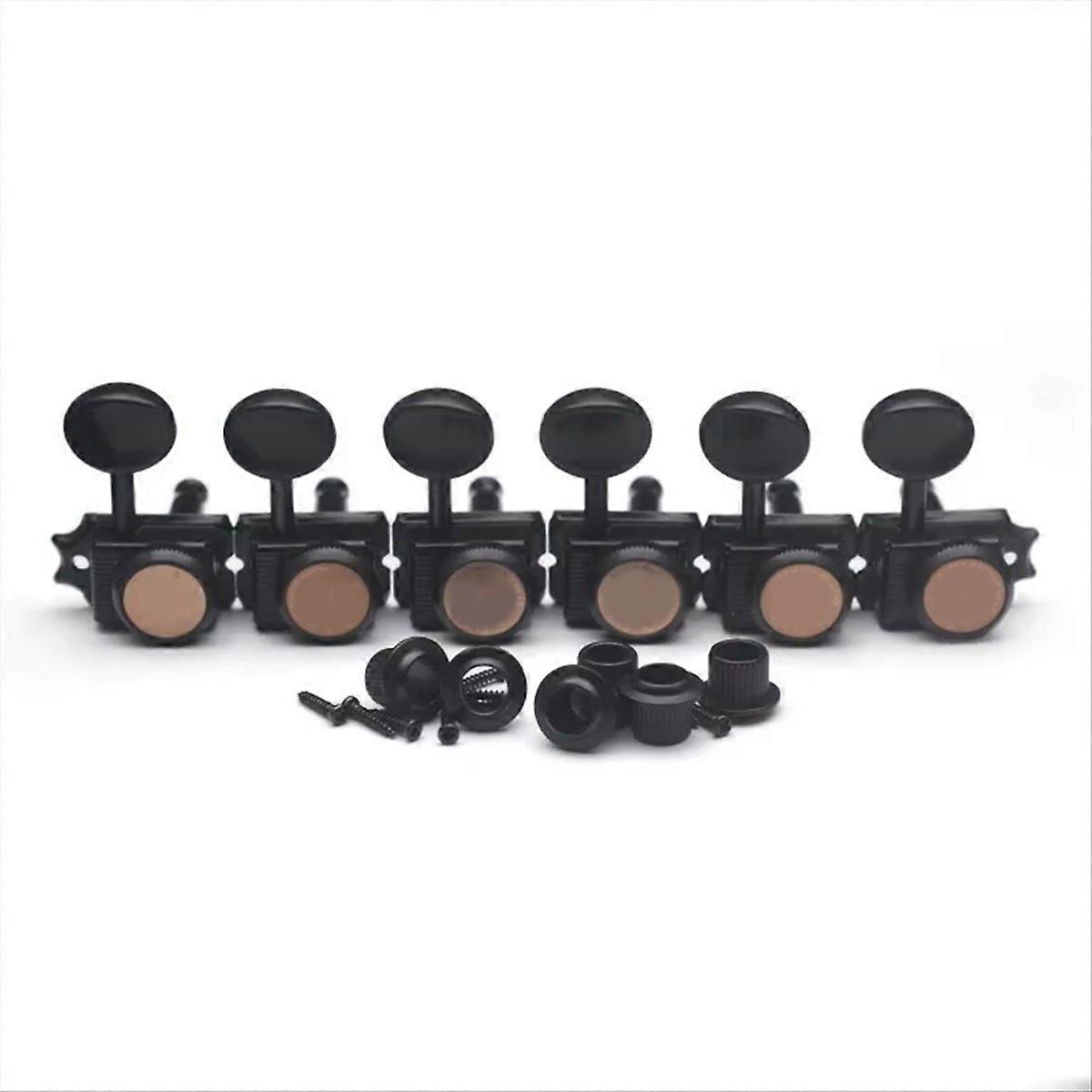 6 Inline Guitar Lock String Tuners 1:15 Vintage Machine Heads,B