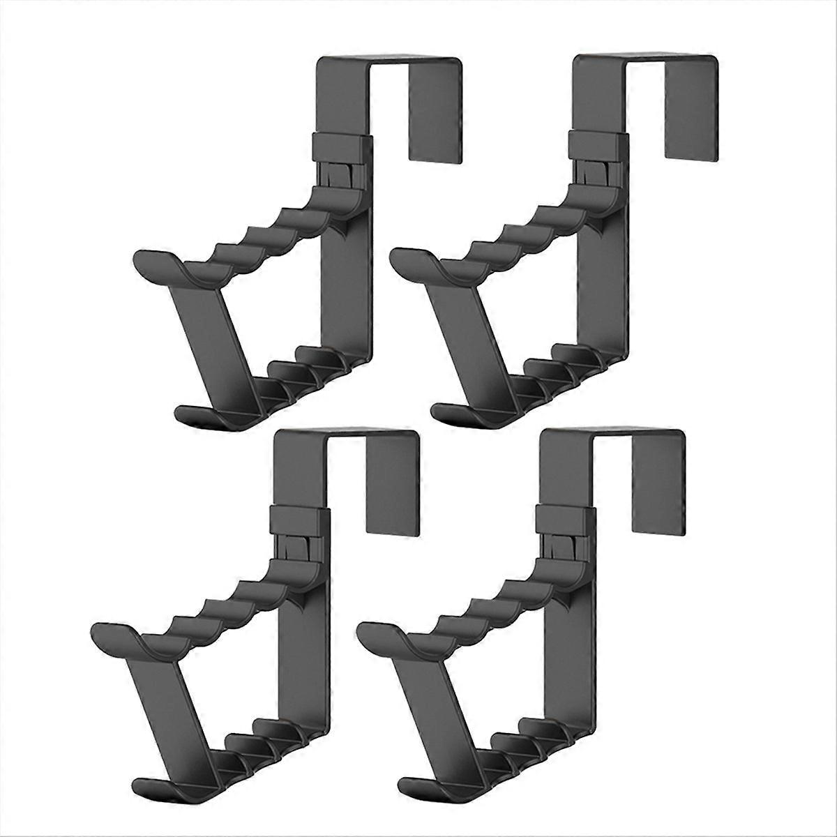 Space Saving over Door Hooks Door Hanger Hooks Black 4 Pcs