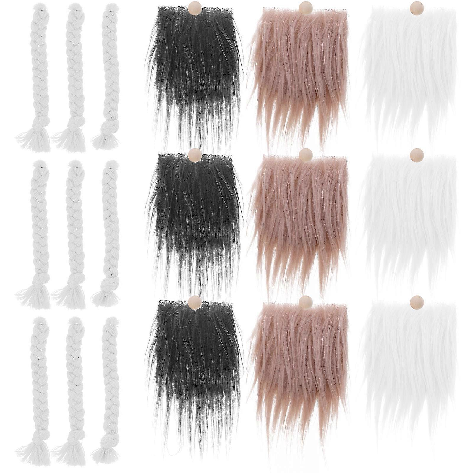 Artificial Gnome Beards Gnome Craft Beard DIY Making Supplies 1Set