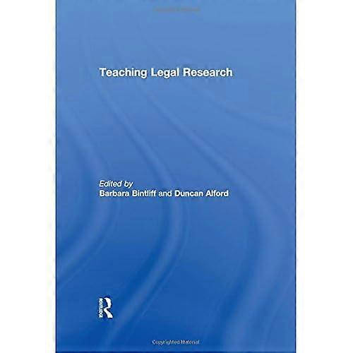 Teaching Legal Research