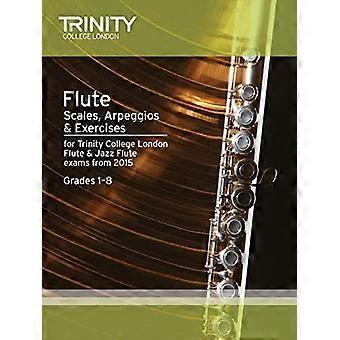 Querflöte & Jazz Flute Skalen & Arpeggien ab 2015: Klasse 1-8 (Holzbläser Prüfung Repertoire)