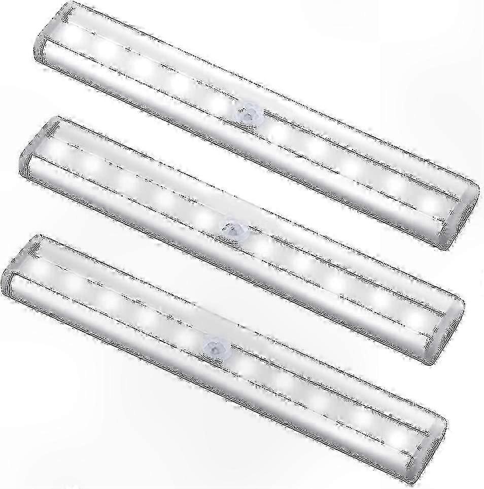 3-Pack USB Rechargeable LED Motion Sensor Light with Magnetic Mounting