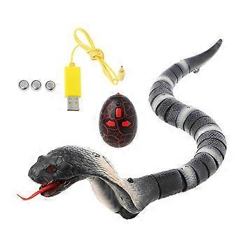 Rechargeable Wireless Operated Snake Toy With Flexible Body And Quick Motion For Animals And Youngsters  Blue