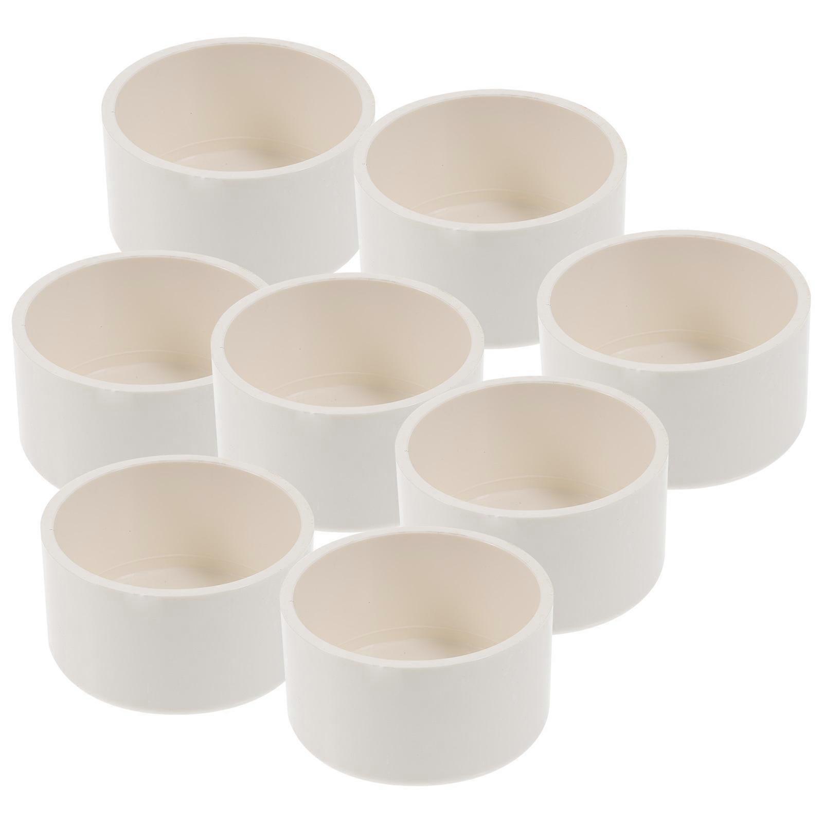 24Pcs PVC Pipe Plug Socket Set for Water Line White End Caps