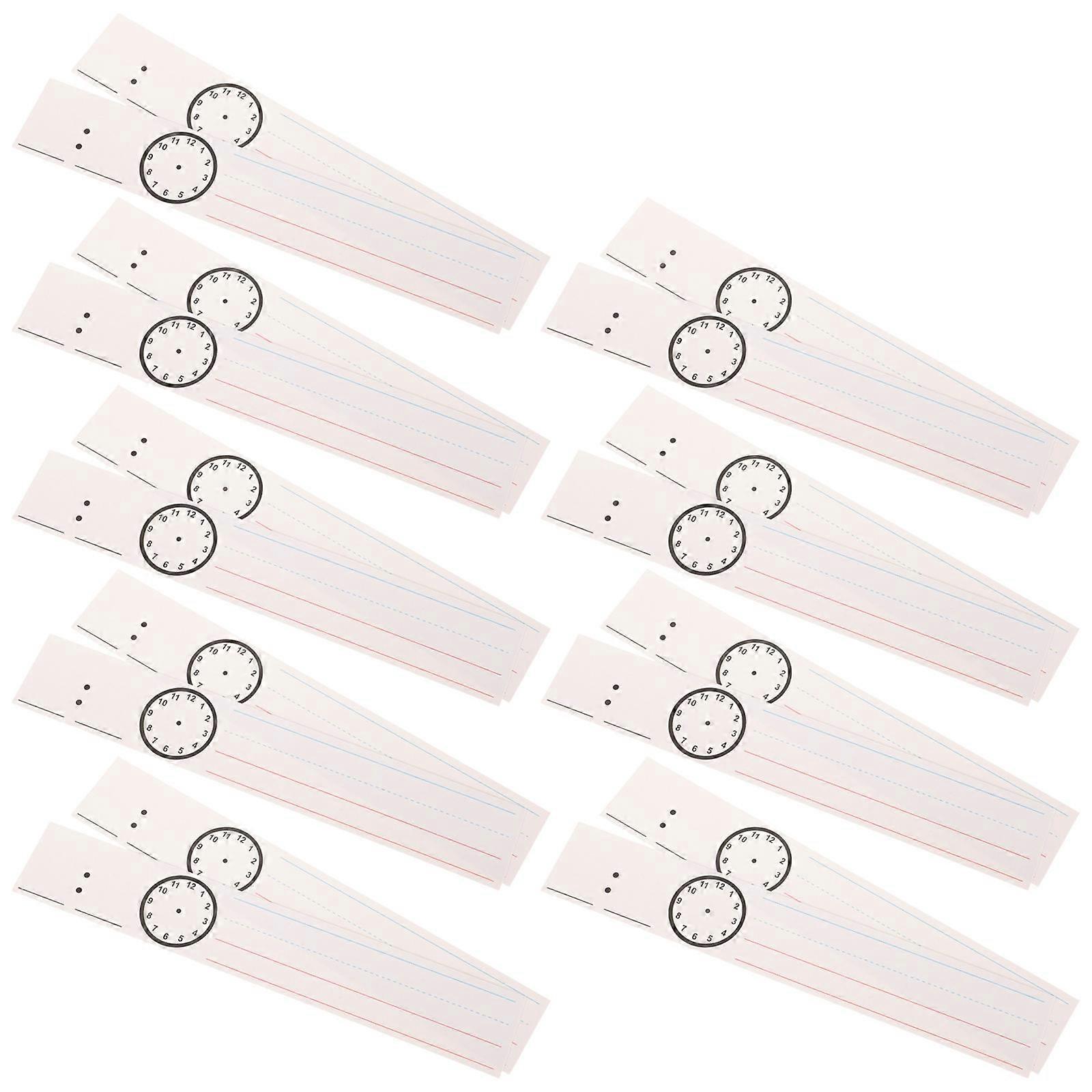 Teaching Aids Sentence Strips for Kids Use Paper Material 54 Sheets