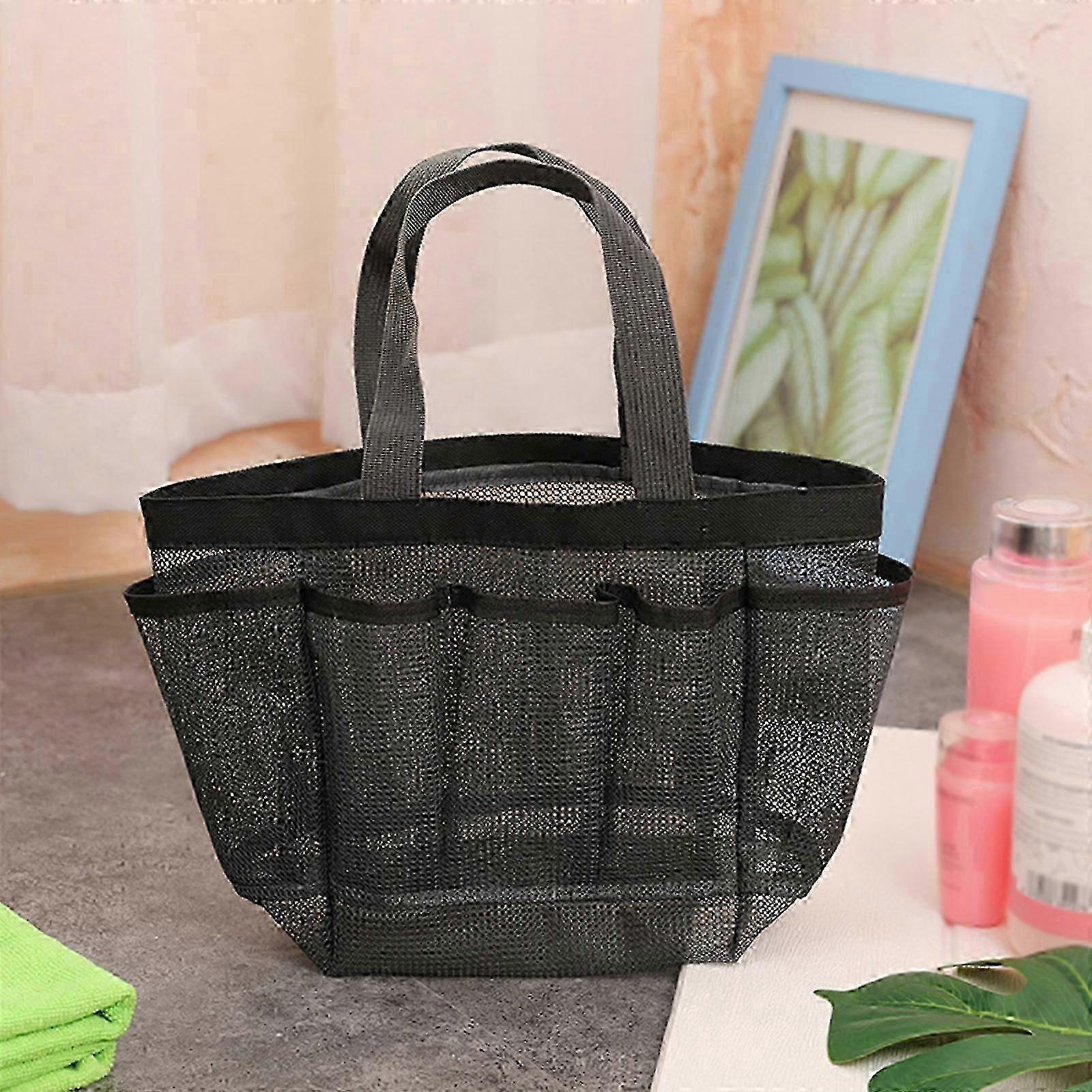 Schwarze Netz-Duschtasche fr einfache Organisation