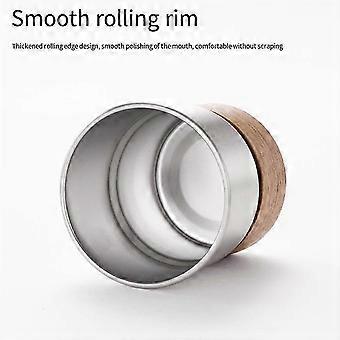 Outdoor Anti-Scalding Camping Cup 304 Stainless Steel Water Cup Portable High-Temperature Coffee Cup Silver