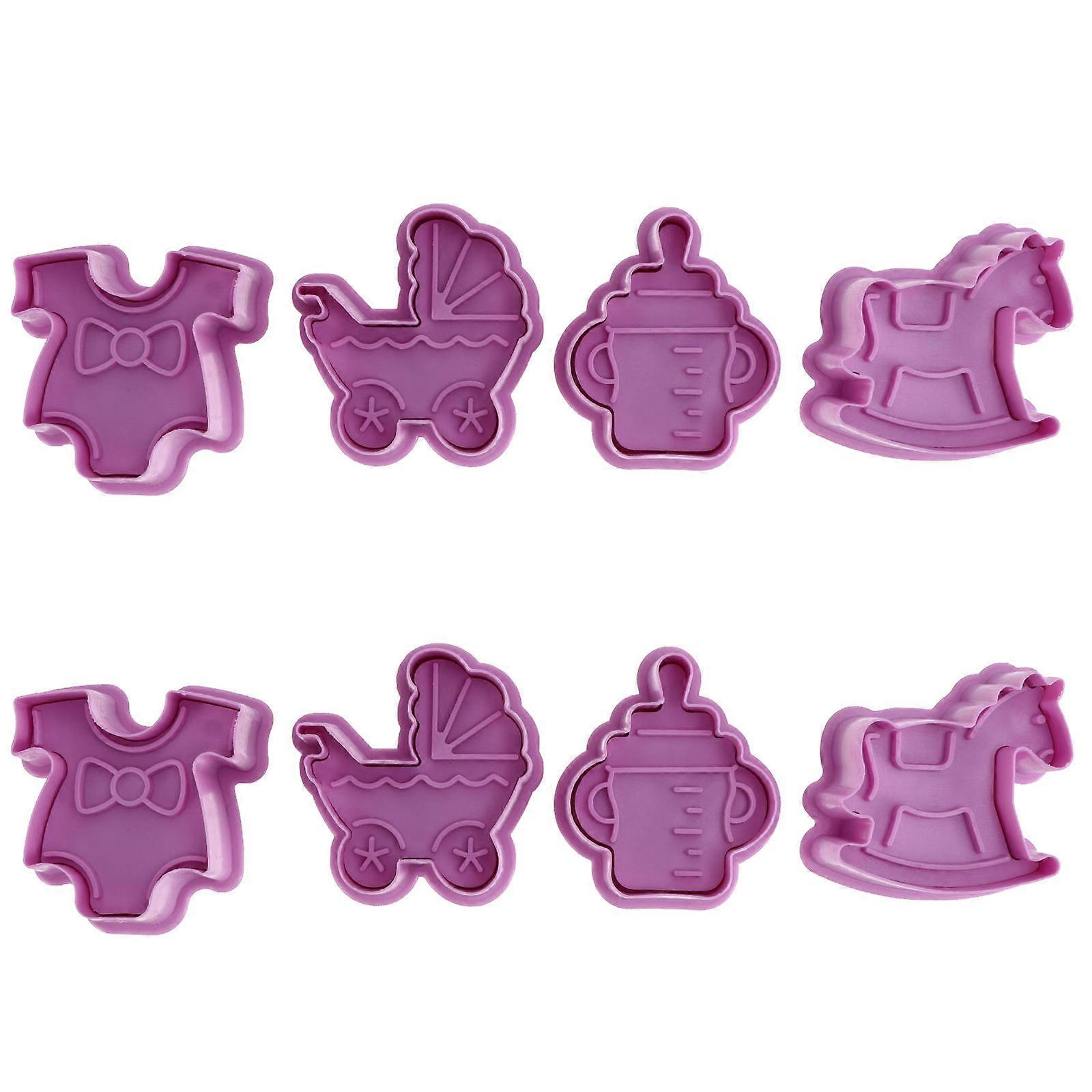 Assorted Color Cookie Cutters Biscuit Molds for Baking Use 2Sets