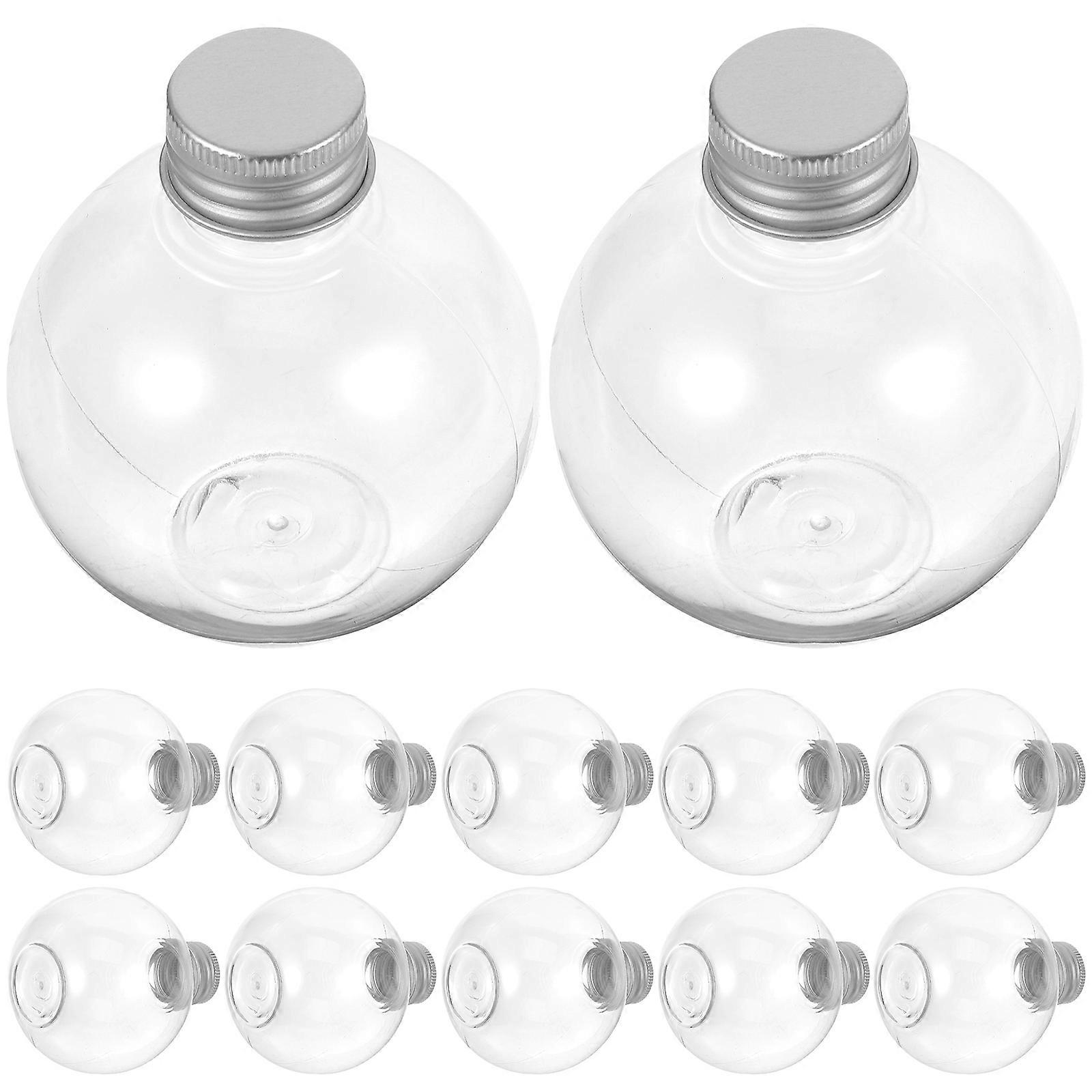Round Bulb Shape Transparent Spray Bottle Plastic for Storage 25Pcs
