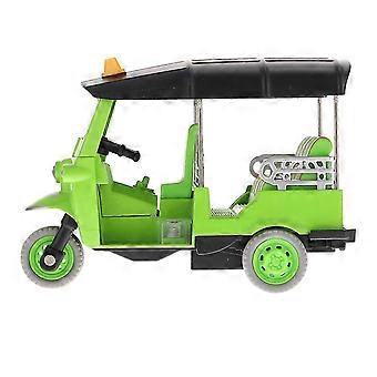 Triciclo giocattolo per bambini, 2 pezzi, modello simulativo in lega, con meccanismo a retrocarica, stile thailandese