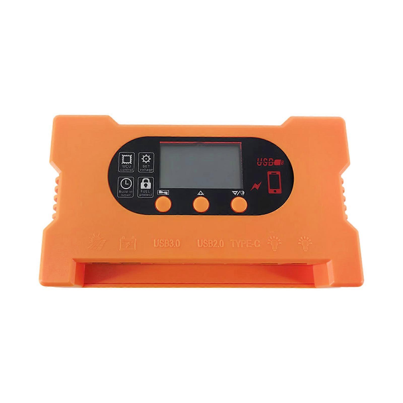 Intelligent Solar Charge Controller With LCD Display Double USB Port Auto Solar Charge Battery Regulator for Solar Panel Multicolor