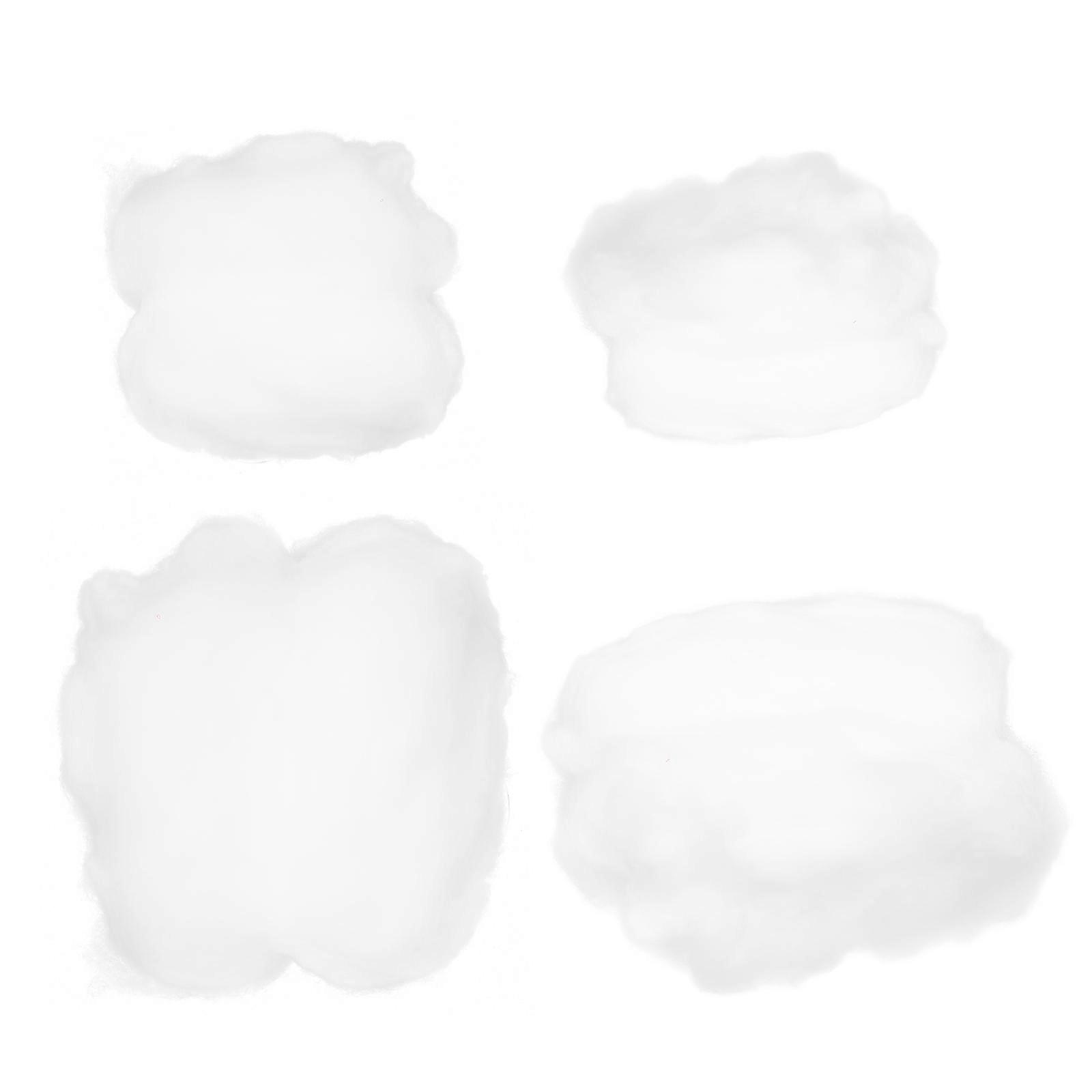 Wedding Cotton Cloud Props White Decorative 4Pcs Set