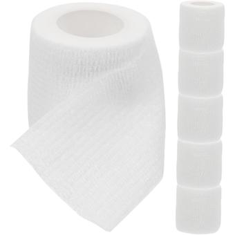 6pcs Elastic Bandage Cooling Bandages for Dogs Vet Wrap for Dogs  Bandages Pads Vet Perch Tape Pet Tape Ankle Tape  Clips  Wrap with Tail White Non-Wo