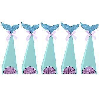 20 Pcs Bridesmaids Gift Mini Candy Box Mermaid Party Gift Wrapping Box Bath Gift