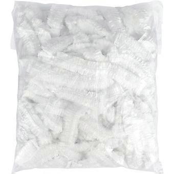 100PCS Disposable Shower Caps - 44CM Plastic Elastic Shower Caps - Waterproof Hair Caps