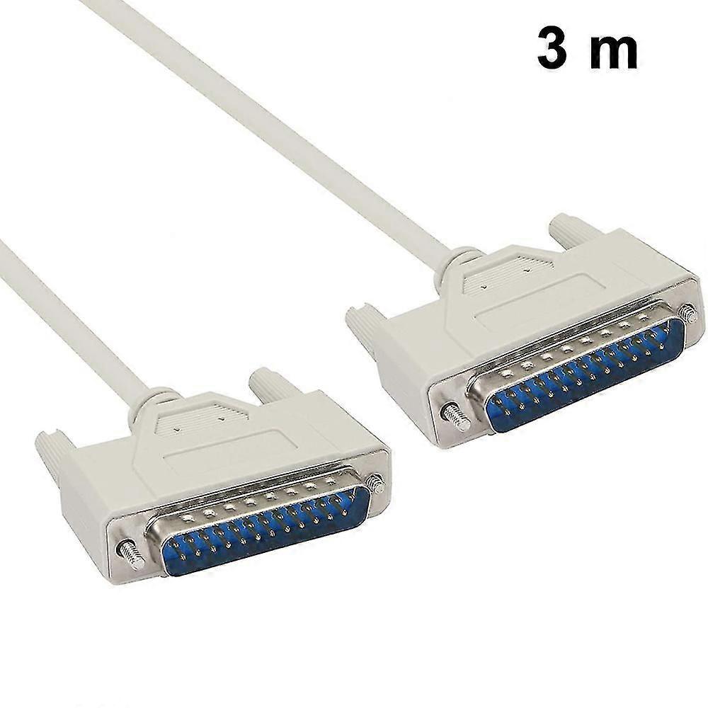 1.5m /3m Db25 Parallel Male Printer Cable For Connecting Computer