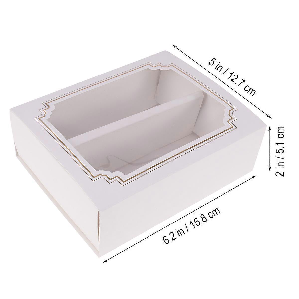 Baking Box with Clear Window for Macaron Assorted Color 10Pcs