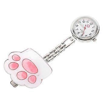 Montre de poche décorative à motif de patte de chat, 1 pièce, avec chronométrage précis
