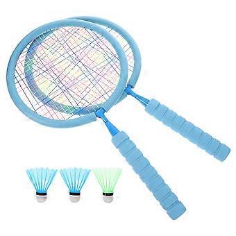 1 conjunto de raquetes de badminton leves raquete de badminton para crianças Conjunto de jogo de badminton para exterior