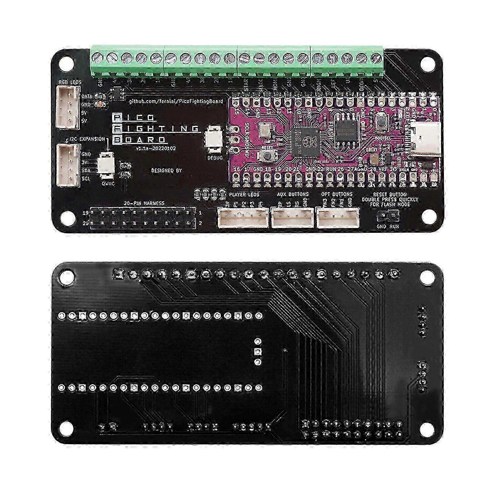Arcade Stick PCB Pico Fighting Board using for Pico support for XInput PC and DInput Switch