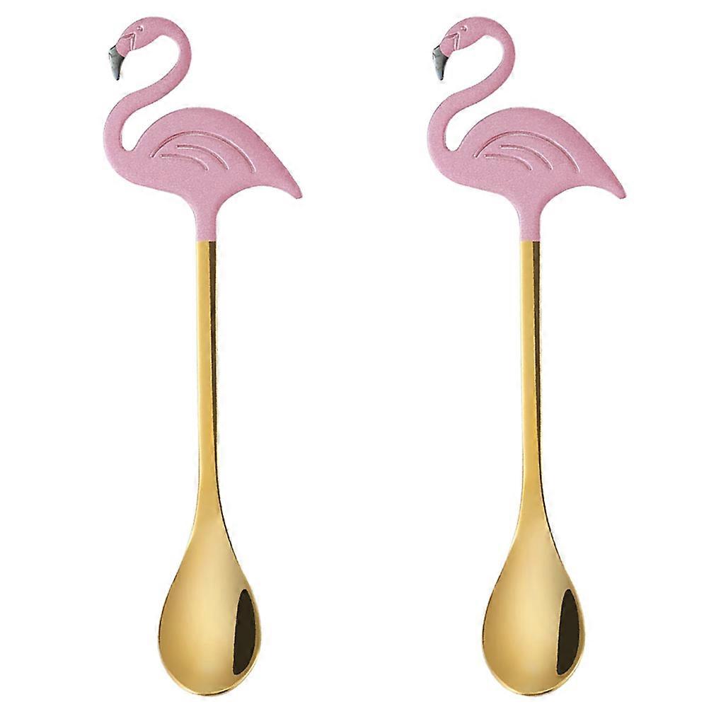 2Pcs  Coffee Spoon Creative Dessert Spoon Practical Stirring Spoon for Home