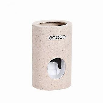 Dispenser automatico di dentifricio a parete con portaspazzolino antipolvere