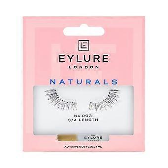 Naturals Accent No. 003 Cils réutilisables avec adhésif, 1 paire Noir 1 paire