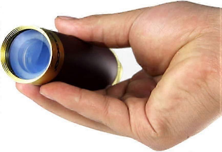 25x30 Foldable Brass Monocular Pirate Telescope, Adjustable Push-Pull Waterproof Pocket