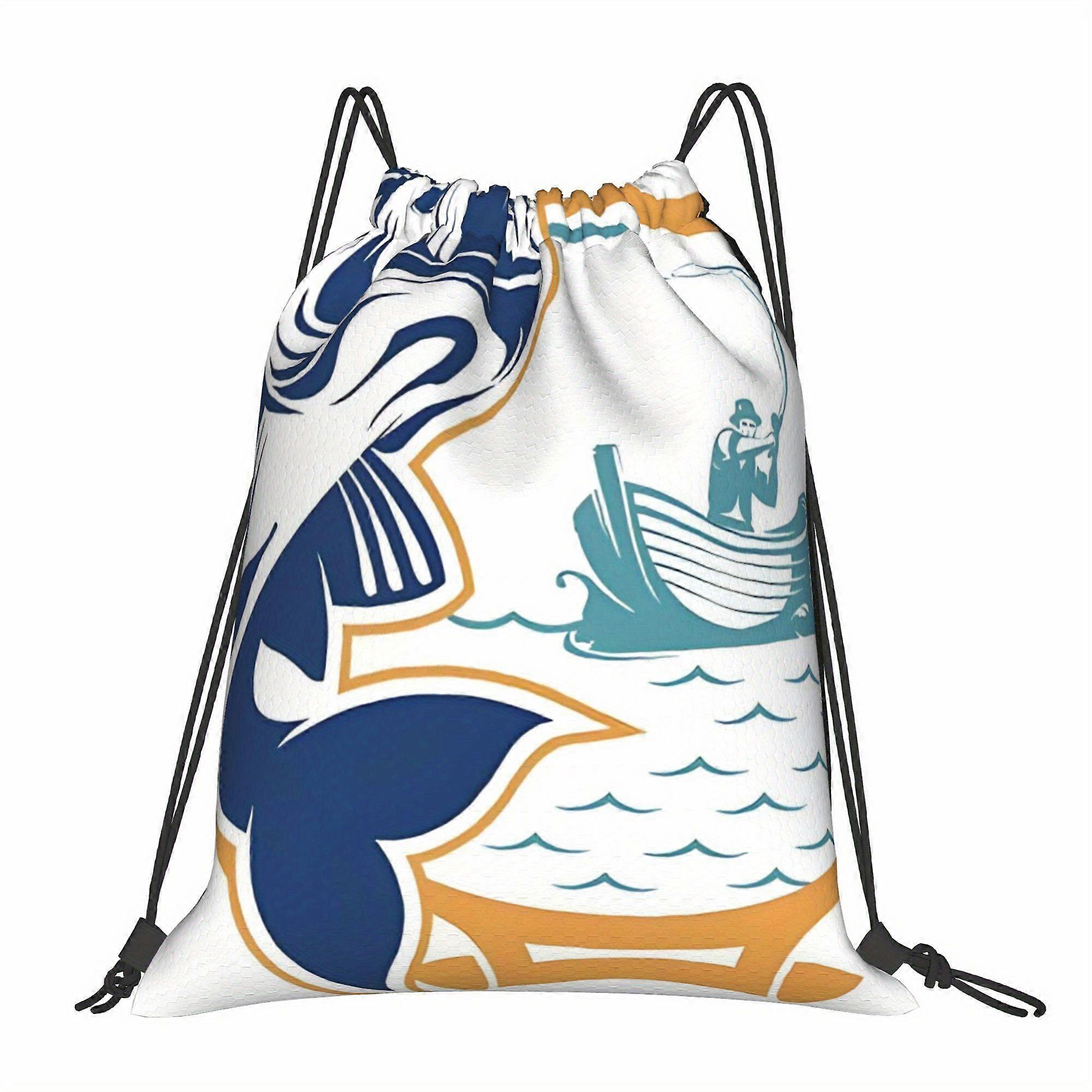 Fishing Drawstring Bags-Cqazw