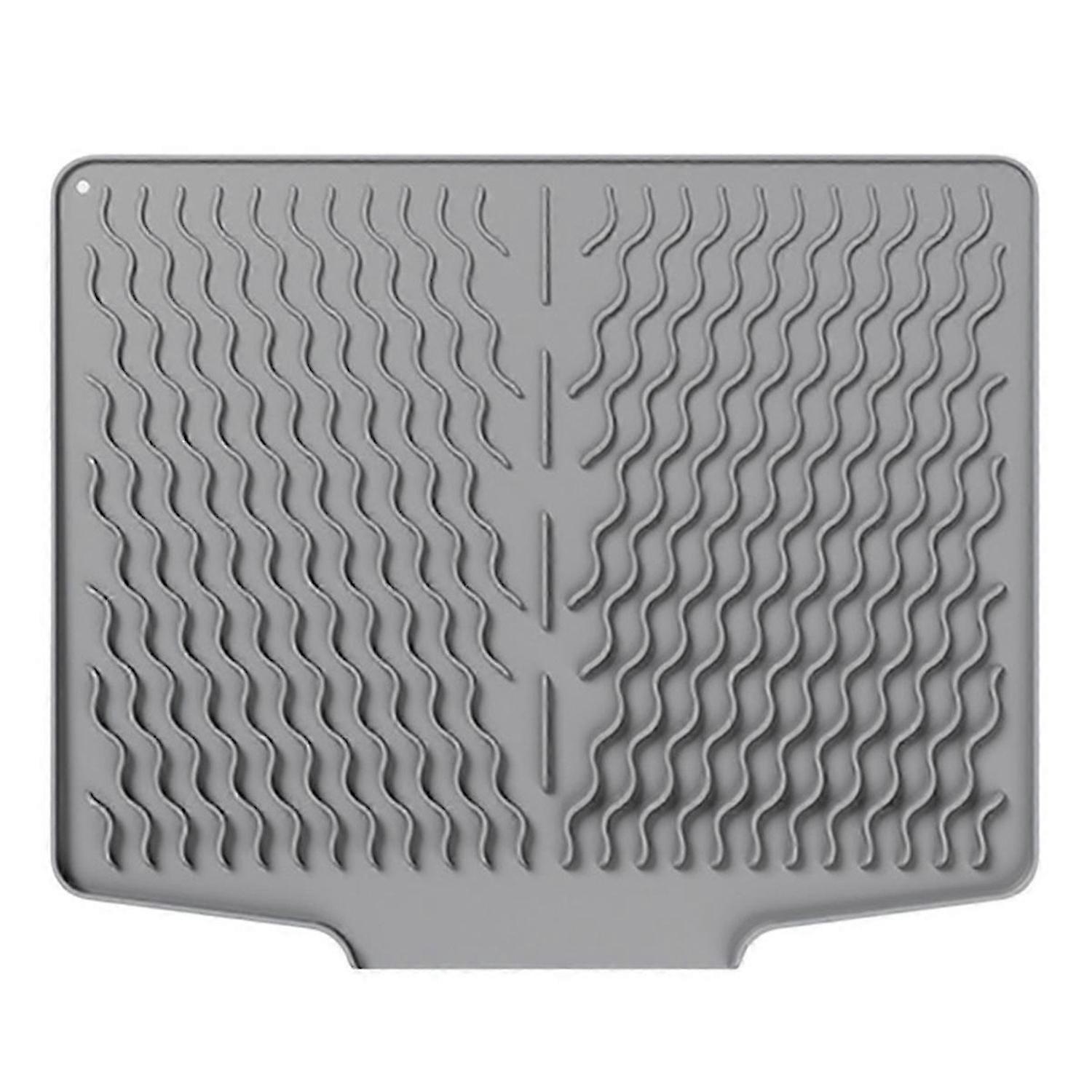 Silicone Tableware Drain Mat, Anti Slip Sink Mat