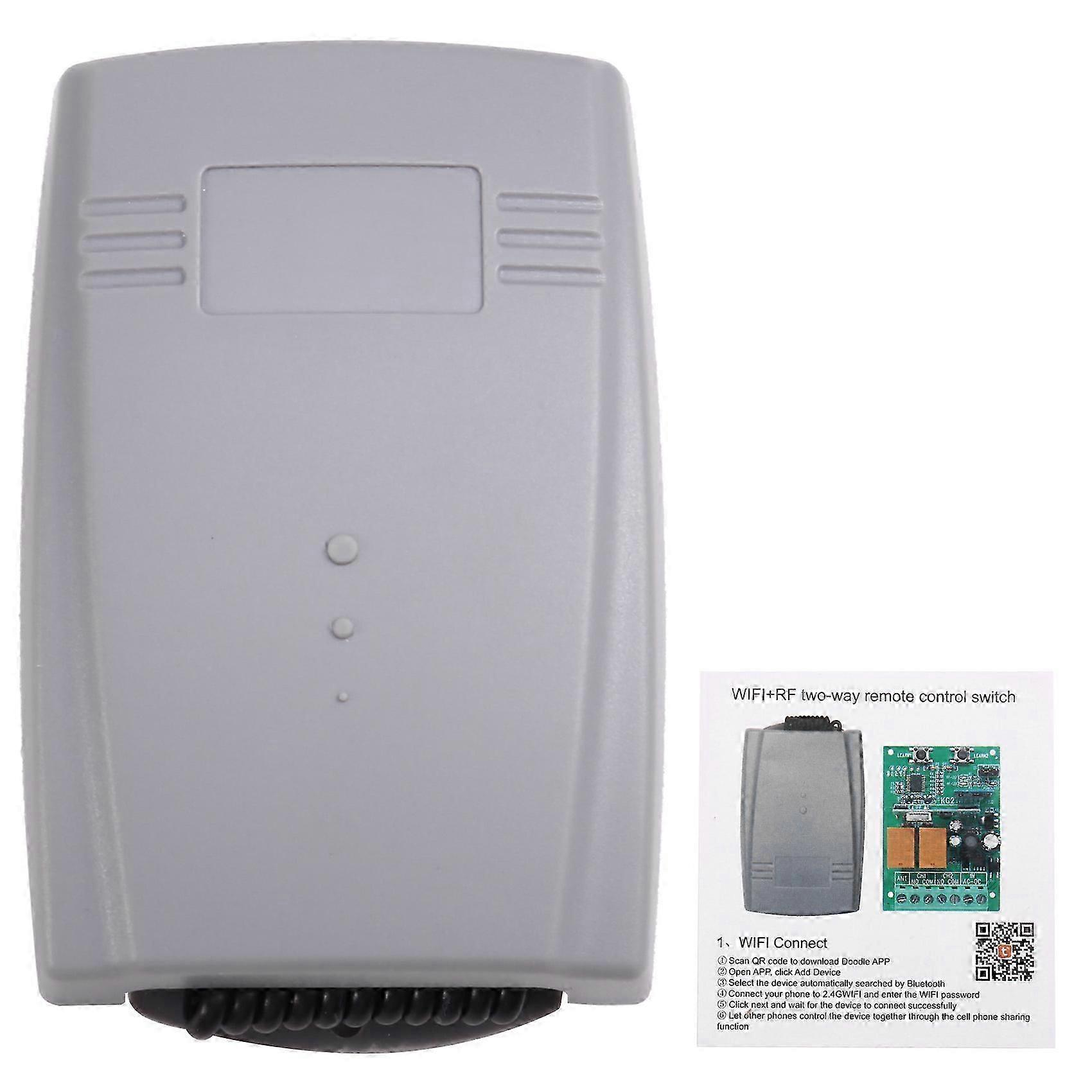 Tuya WIFI Garage Door Opener 2ch 433mhz Universal Fixed Rolling Code Multi Controller Switch