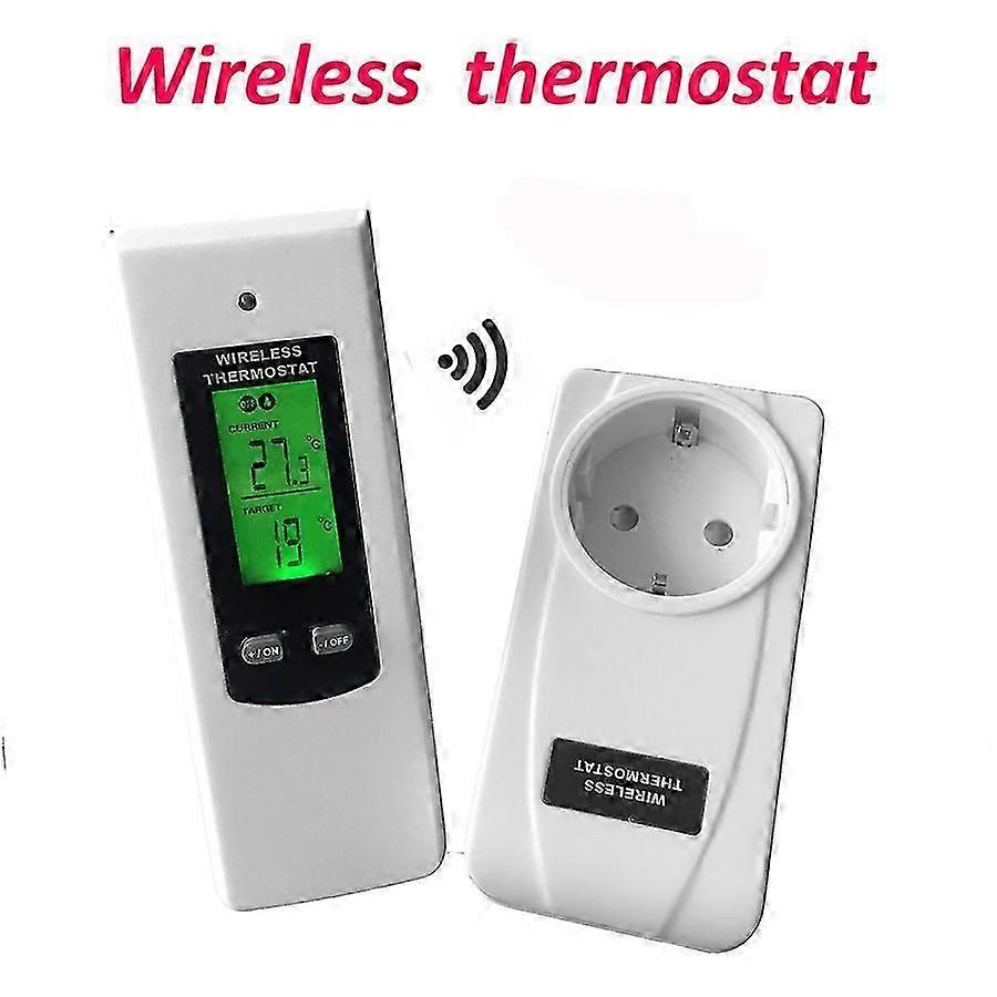 Digital Wireless Thermostat Room Temperature Controller Heating and Cooling function with Remote Control + LCD backlight