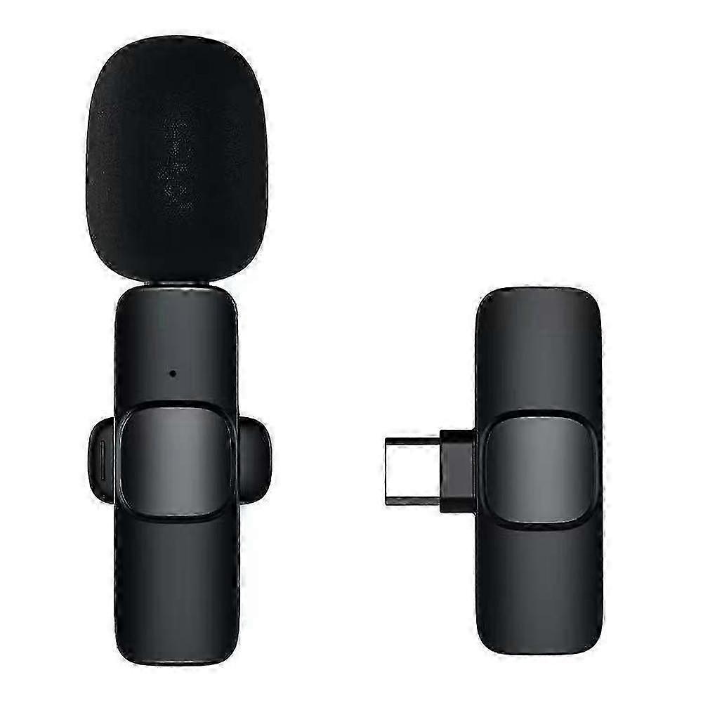 Wireless Lavalier Microphone For Android iPhone Phone ipad Vlog Live Stream Mic