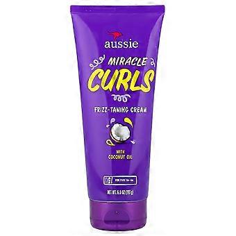 3 x Aussie, Miracle Curls, Frizz-Taming Cream with Coconut Oil, 6.8 oz (193 g)