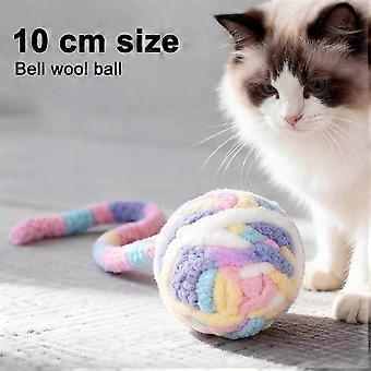 Woll-Katzenkauball mit Glöckchen und Duft