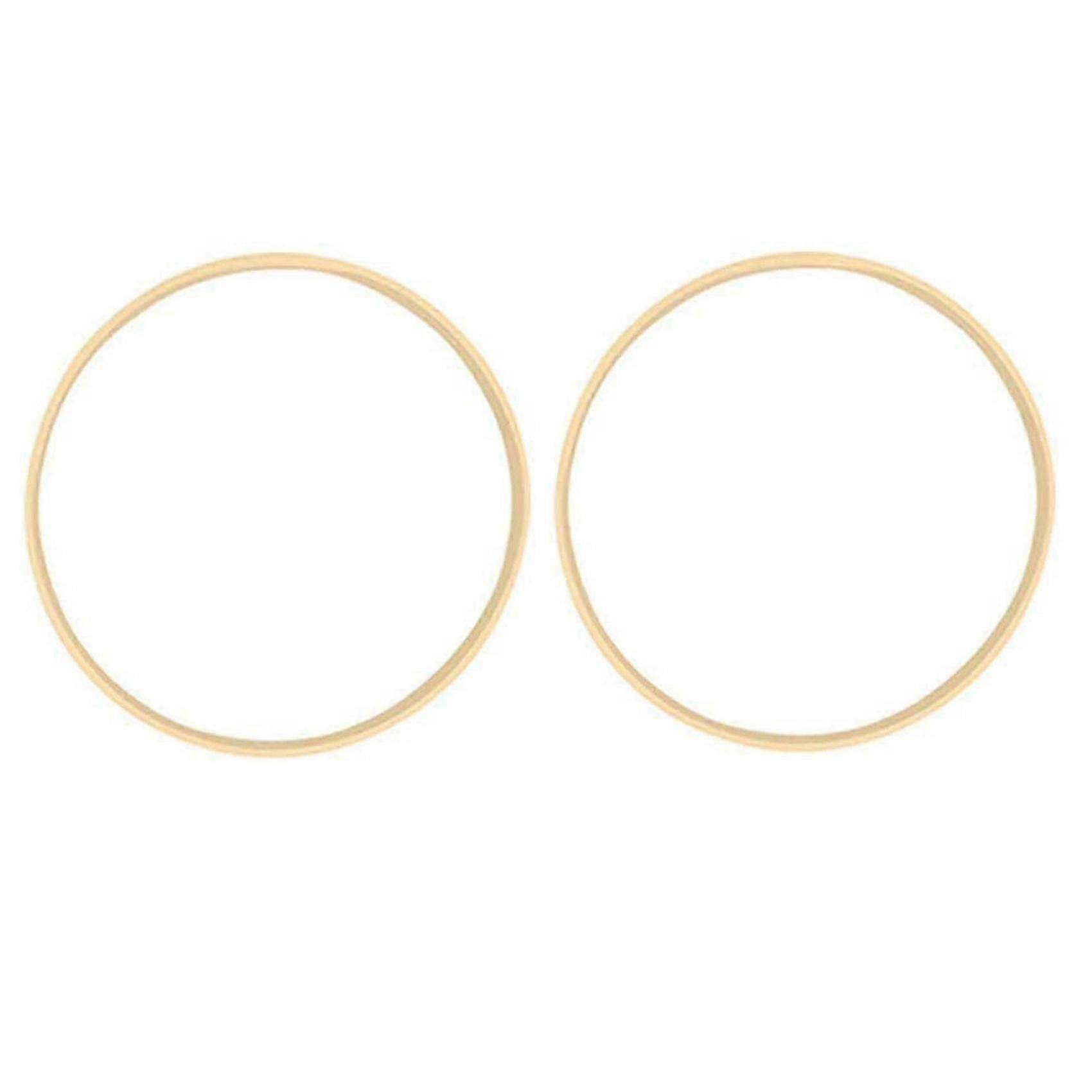 Eco Bamboo Wreath Hoops Pair