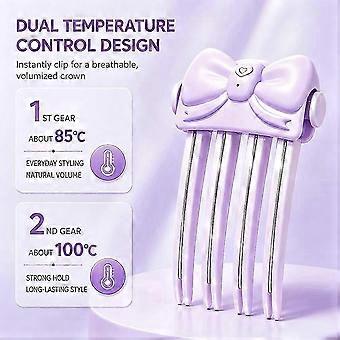 Heated Root Volumizer Clip,Portable Hair Root Lifting Hair Clips 2-Temperature Control Hair Volume Tool for Fine B@q