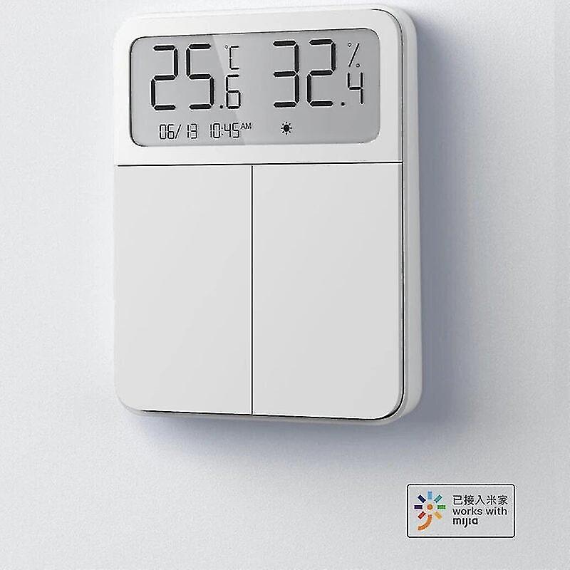 Smart Screen Display Switch With Temperature Humidity Two Way Single Control Work With Bluetooth Mesh Gateway