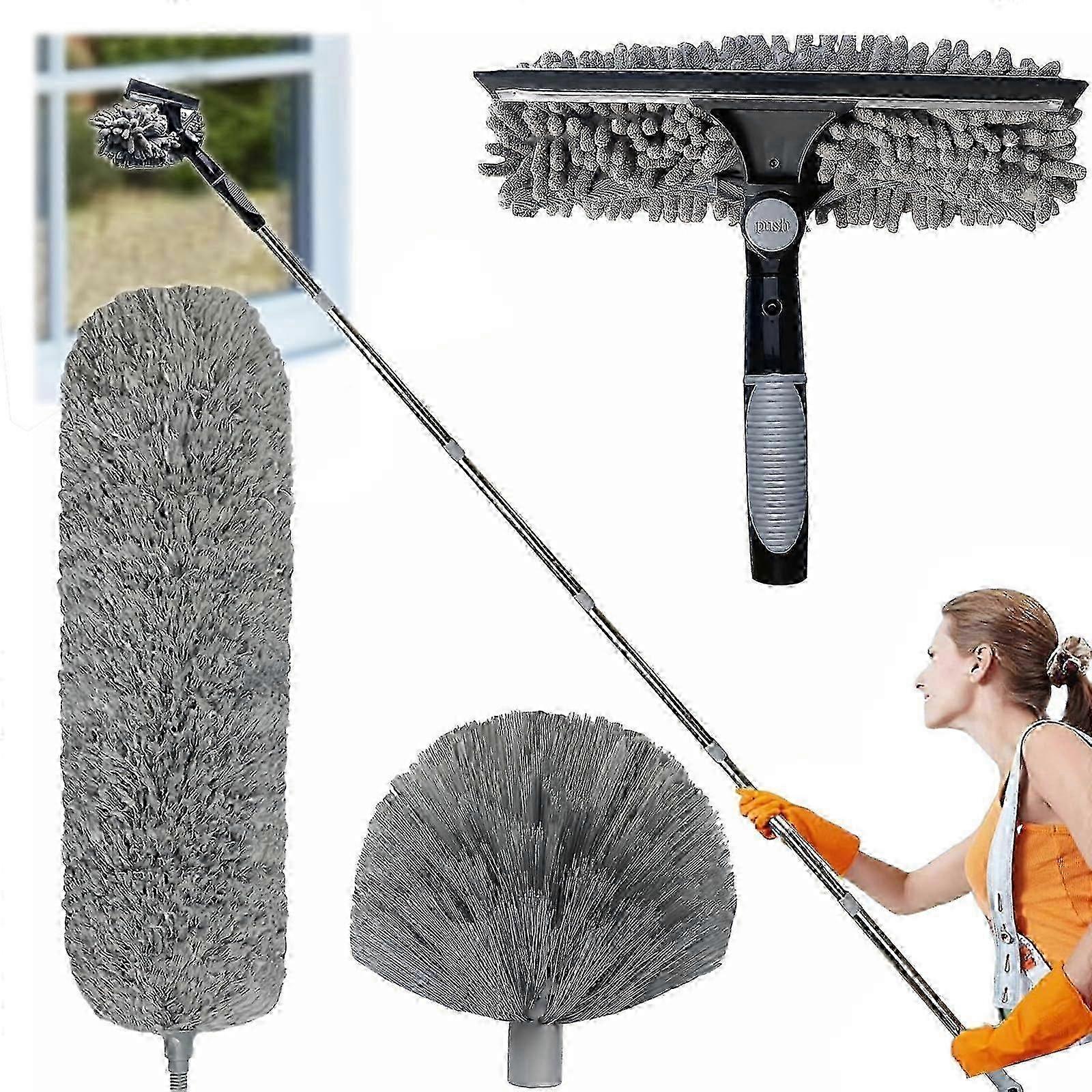 4m Adjustable Cleaning Pole With Rotating Tip