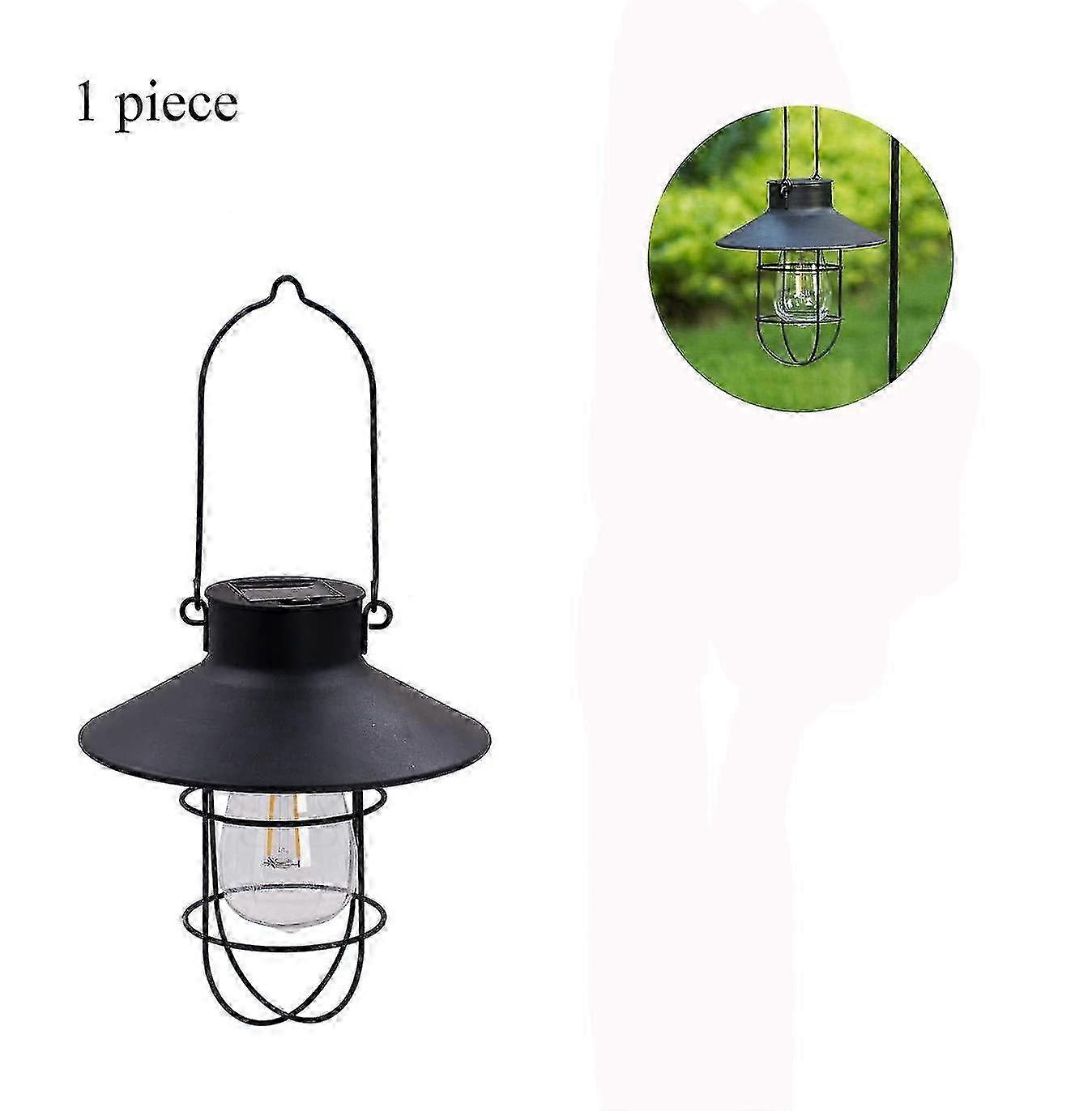 Solar Hanging Lantern With Edison Glow