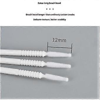 100Pcs Disposable Micro Brush Applicator Microswabs For Eyelash Extension Removing Tools, Mini Cotton Swab Brushes For Makeup